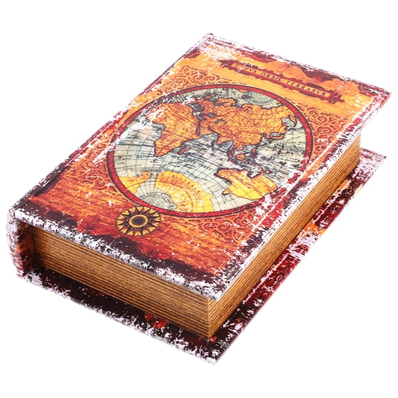 MasteelfCA Vintage Fake Book Model Retro Fake Book Box Openable Distressed Storage Book Box