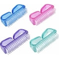 thumbnail image 1 of Kit de cepillos para limpiar uñas de uso versátil, cómodos para cepillar el cabello, mango de agarre, cepillo para uñas, material superior para hombres, mujeres y niños en 4 piezas, 1 of 5