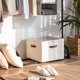 thumbnail image 5 of Organizador de zapatos plegable, organizador de zapatos de tela con asas reforzadas, caja de almacenamiento que ahorra espacio, 5 of 6