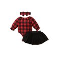 thumbnail image 4 of IZhansean My First Christmas Baby Girls Xmas Clothes Long Sleeve Romper+Tulle Tutu Skirt+Headband Outfits My 1st Christmas 3-6 Months, 4 of 9