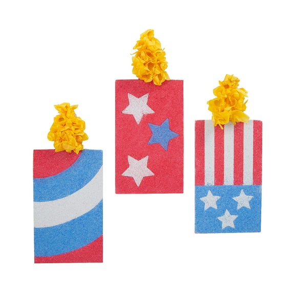 Fun Express Firework Sand Art Sets - 12 Pieces