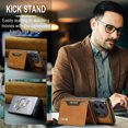 thumbnail image 4 of Feishell Case for OnePlus 12,Premium PU Leather Magnetic Detachable 2-In-1 Card Pocket Back Flip ID Credit Card Slots Kickstand Shockproof Business Slim Phone Case,Brown, 4 of 10