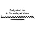 thumbnail image 3 of Rehabilitation Advantage Curly No-Tie Shoelaces – Black, Elastic Coil Design, 6" to 45" Stretch, Ideal for Seniors, Athletes, All Ages – One Pair, 3 of 5