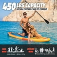 thumbnail image 4 of Quashley Wide Inflatable Stand up Paddle Board, 11 ft x 34 inch All-Around SUP Board with Paddle, Hand Pump, Backpack and Leash, 4 of 10