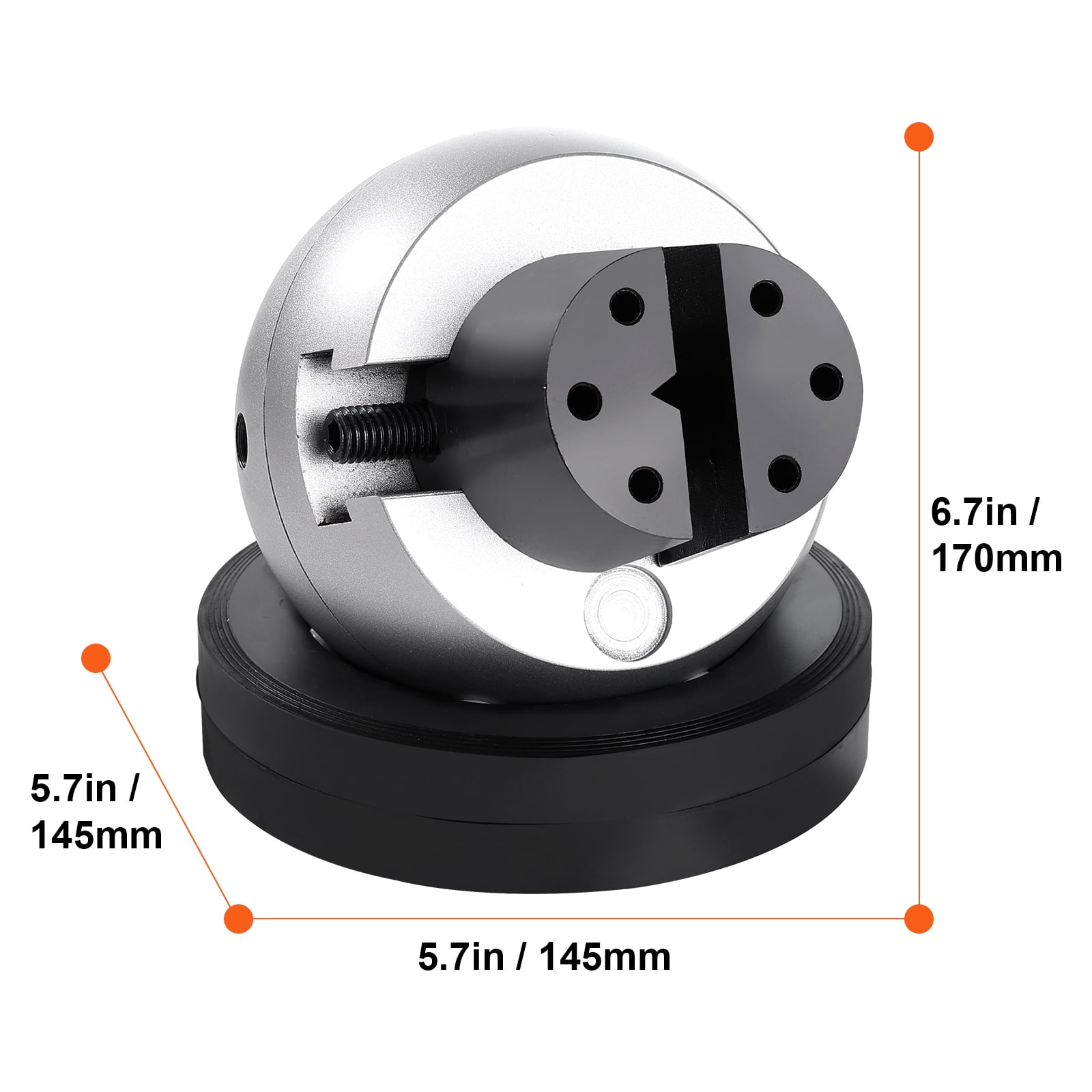 VEVOR Ball Vise, 5" Engraving Setting Tool, 360° Rotation Engraving Block Vise, 35 PCS Attachment Jewelry Engraving Block Tools Standard Block for Gemstone Inlay and Small-Scale Engraving
