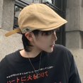 thumbnail image 5 of Retro Warm British Style Harajuku style Painter Hat Peaked Cap Autumn Winter Women Cap Korean Style Hat Cotton Berets Men Berets BLACK, 5 of 8