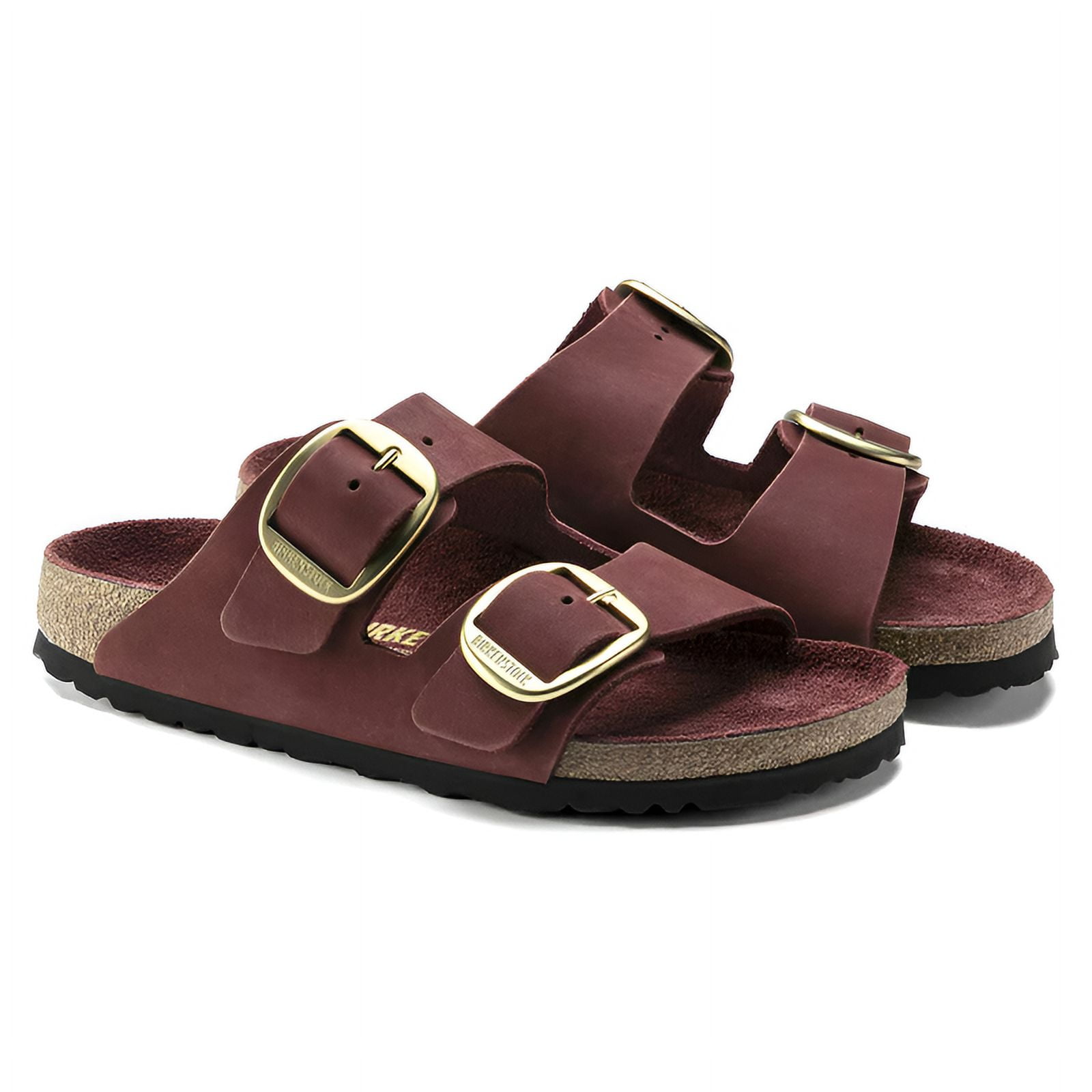 Birkenstock Arizona Big Buckle Narrow Leather Sandal, 38, Red