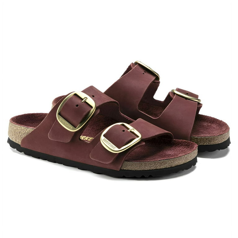 【mamiri】BIRKENSTOCK バーゼル ビッグバックル 36 Birkenstock Arizona Big Buckle Narrow Leather Sandal, 36, Red