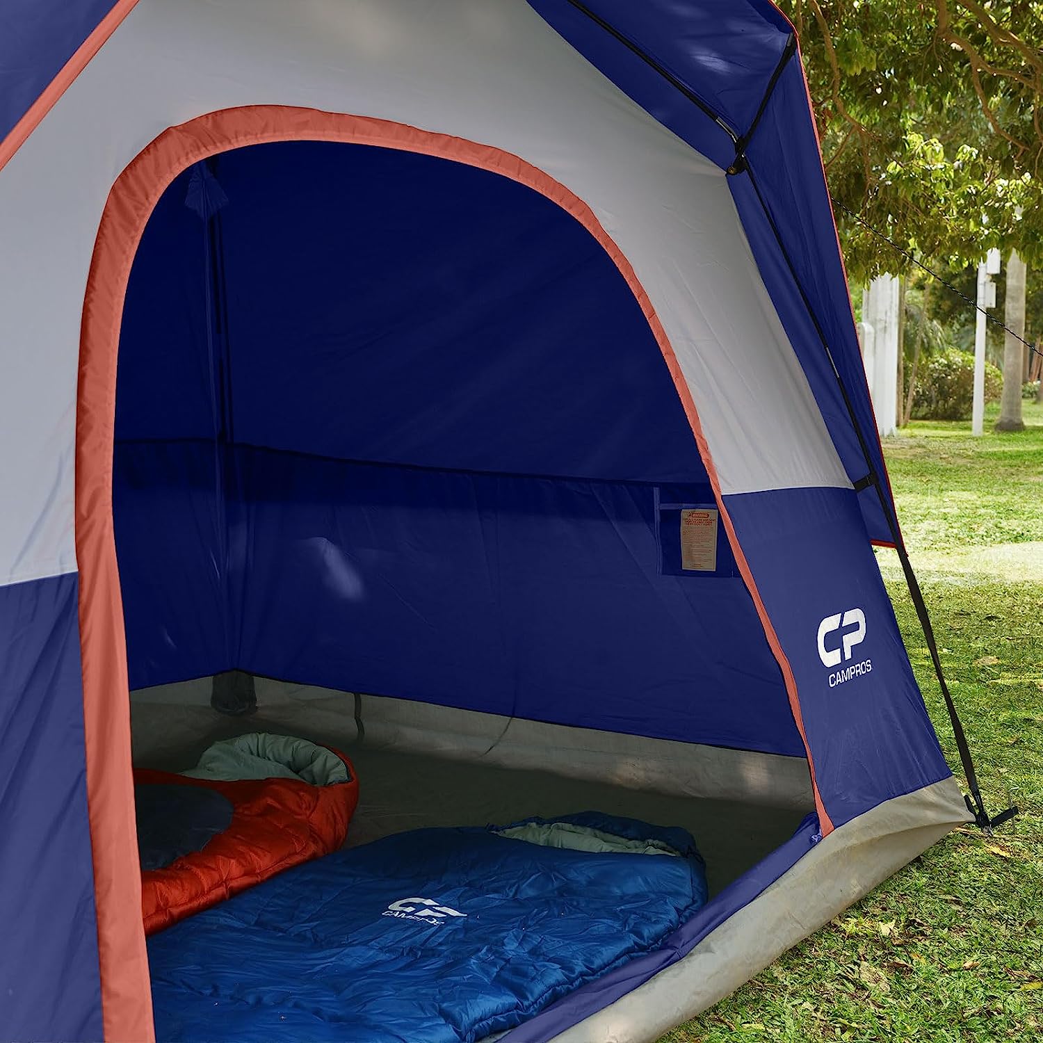 CAMPROS 4 Person Dome Tents with Removable Rain Fly Waterproof Windproof Family Dome Tent for Camping