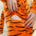 thumbnail image 6 of Tiger One-Piece Pajamas Cartoon Animal Onesies Sleepwear Jumpsuit Nightgown Loungewear Kigurumi Nightgown Onesie Flannel Animal, 6 of 6