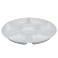 thumbnail image 1 of Fineline Settings D18777.WH Blanc Grand Plateau de Service de 7 Compartiments, 1 of 1