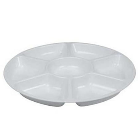 

White Large 7-Compartment Serving Tray
