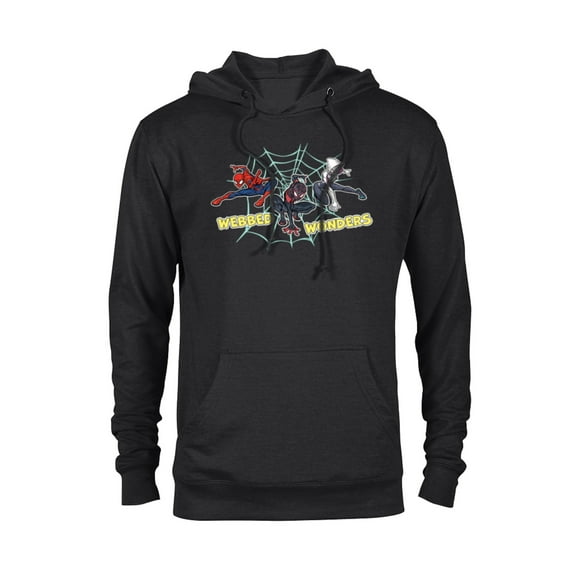 Marvel Spider-Man Miles Morales Spider-Gwen Webbed Wonders - Pullover Hoodie for Adults - Customized-Black