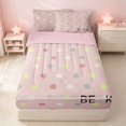 thumbnail image 2 of Erosebridal Cartoon Love Hearts Zipper Twin Comforter Sets with Fitted Sheet and 2 Pillowcases for Girls, Romantic Theme Zipper Bedding Set, Pink Reversible, 2 of 7