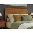 thumbnail image 6 of AFI Valencia Queen Solid Wood Low Profile Sleigh Platform Bed, Light Toffee, 6 of 13