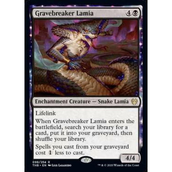 MtG Theros Beyond Death Rare Gravebreaker Lamia #98