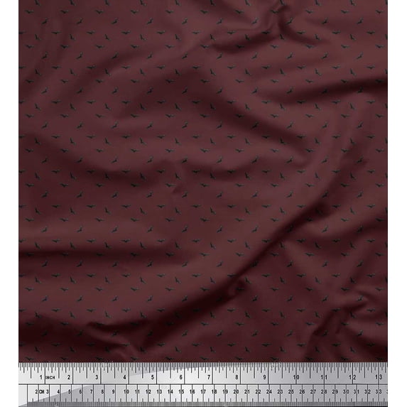 Soimoi Viscose Chiffon Fabric Bat Shirting Printed Craft Fabric by The Yard 42 Inch Wide