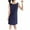 Blue, variant on Jgppe Women's Summer Casual Nightgown V-Neck Sleeveless Wide Strap Nightshirt Sleepwear