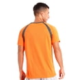 thumbnail image 5 of Manyakai Men's UPF50+ UV Protection Rash Guard Stretchy Summer Swimming Tops Active Sport Casual Orange M, 5 of 8