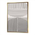 thumbnail image 1 of Designart Minimal Geometric Lines And Circle VI FLOAT FRAME WALL ART, 1 of 4