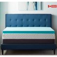 thumbnail image 1 of ViscoLogic Gel Memory Foam Mattress Topper Without Cover, 2 Inch King Mattress Topper, 1 of 6