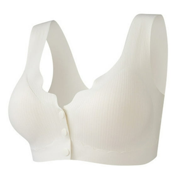 YUGYXL Sports Tank Bras for Women Wire-Free Bras with Removable Cups Smoothing Bras Daily Underwear Yoga Workout Bra Beige L