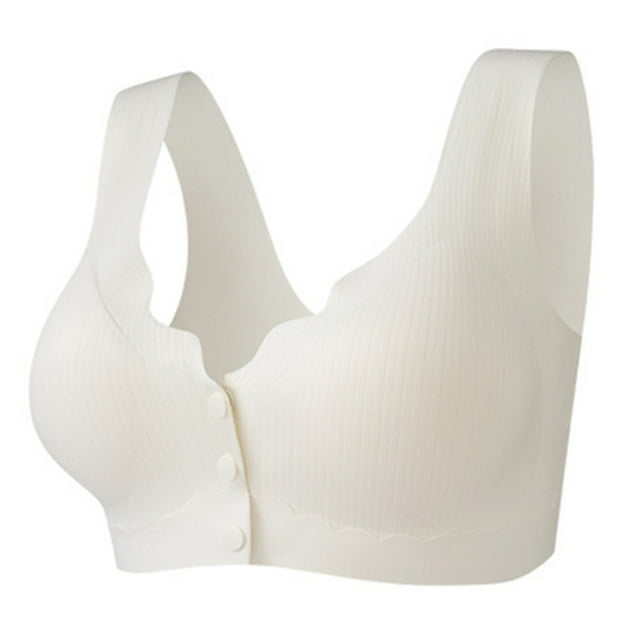 LOVZFMLL Bras for Women Woman's Solid Color Thin Style Ventilate Bra Without Steel Rim Beige XL