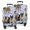 French Bulldogs, variant on French Bulldog Dog and Pioneer Flower Luggage Cover Fashion Suitcase Cover Baggage Covers Fit 25-28 Inch Luggage (Go Travel)