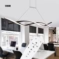 thumbnail image 2 of ChicHomey Wave Design LED Pendant Light with Remote,Adjustable Height, 3 Color Temp/Dimmable,47" Modern LED Pendant Lighting, Black, 2 of 10