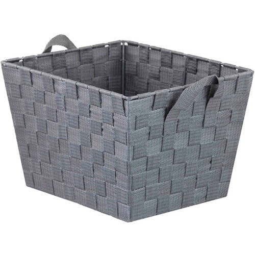 HDS Trading Non-Woven Strap Bin, Gray, Large