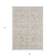 thumbnail image 3 of HomeRoots 5' X 8' Beige Botanical Area Rug, 3 of 6