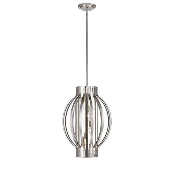 Z-Lite Moundou 4 Light Pendant in Brushed Nickel