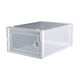 thumbnail image 1 of cajas de plástico para guardar zapatos, transparentes, tipo cajón, para pared (blanco), 1 of 6