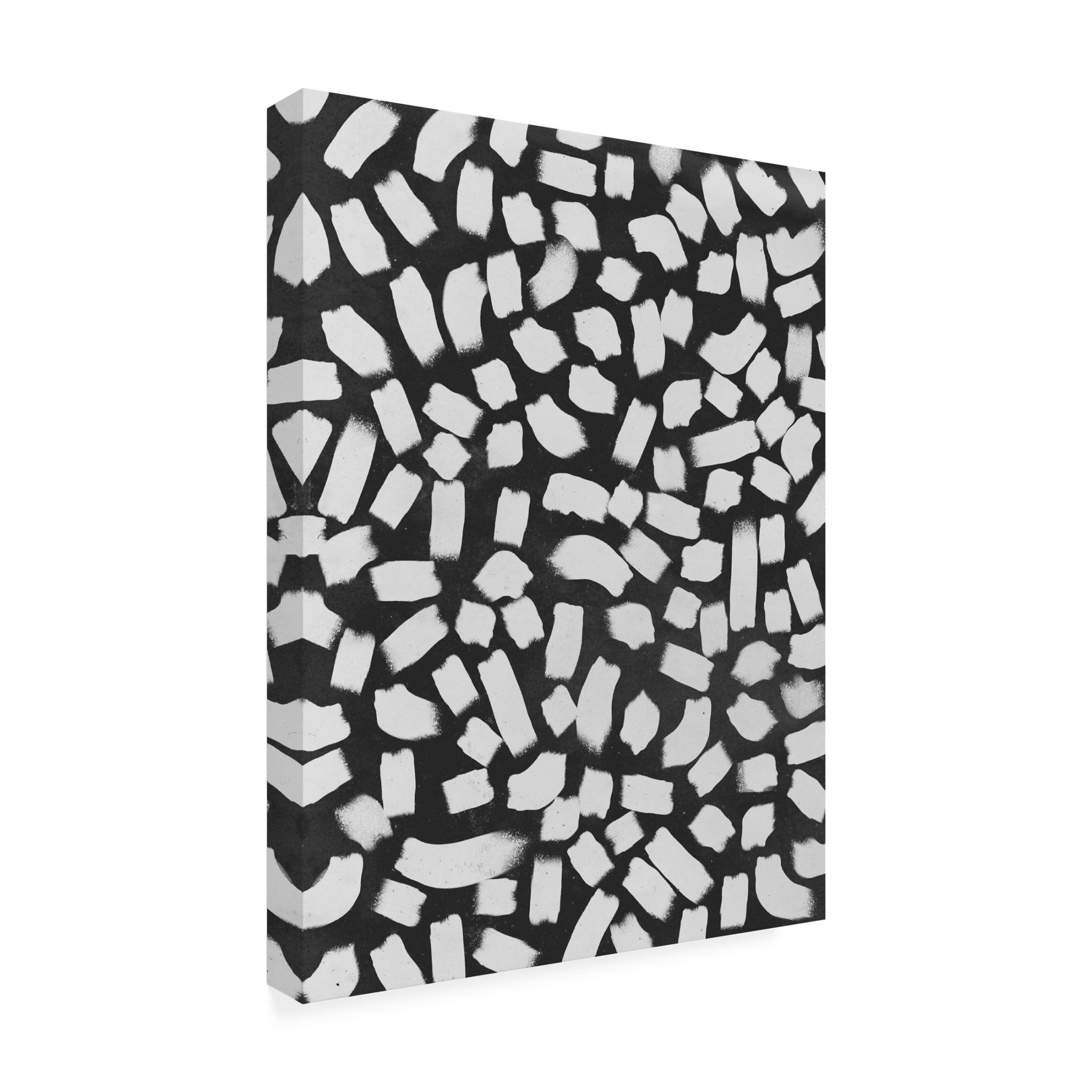 Canvas Wall Art - Treechild 'Shabby Brush Strokes Pattern' Wall Art for Living Room, Bedroom, or Office D?cor by Trademark Fine Art - 18 x 24 Inches
