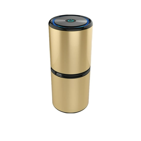 Inteprter Ambientador de aniones alimentado por USB Eliminador de olores de iones negativos portátil Electrodomésticos Oro Inteprter HA062769-03B