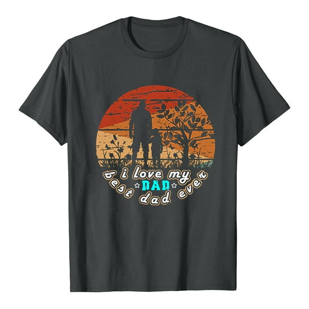 Camiseta del día del padre Camiseta de manga corta con estampado