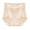 Beige, variant on Women's Lace Abdomen Mid-rise Waist And Hip Lift Comfortable Body Breathable Underwear Briefs