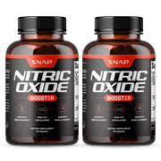 Snap Supplements Nitric Oxide Booster - Pre Workout, Muscle Builder, 60 Capsules, 2pk