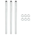 thumbnail image 1 of Kit de tubo de lámpara Uxcell M12 de 8.66" con tuercas de bloqueo, accesorios de varilla roscada, 3 juegos, 1 of 5