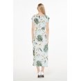 thumbnail image 3 of Robe Longue Simple Hawaïenne pour Femme à Manches Cap Luau S Wispy Cereus Bleu Pâle, 3 of 5