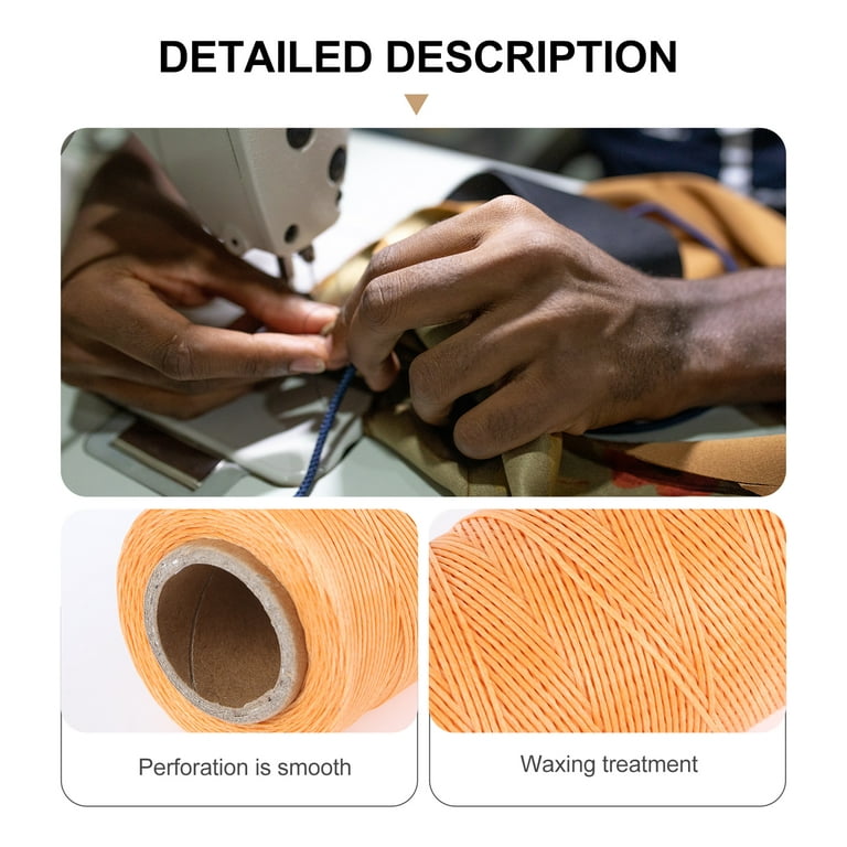EXCEART 3 Pcs Leather Sewing Machine Leather Thread Leather Stitching Cord  Hand Sewing Kit Wax Thread for Leather Sewing Tools for Hand Chain Bracelet