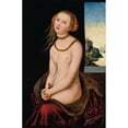thumbnail image 2 of Lucas Cranach the Elder 13x18 Black Ornate Wood Framed Double Matted Museum Art Print Titled - Lucretia, 2 of 5