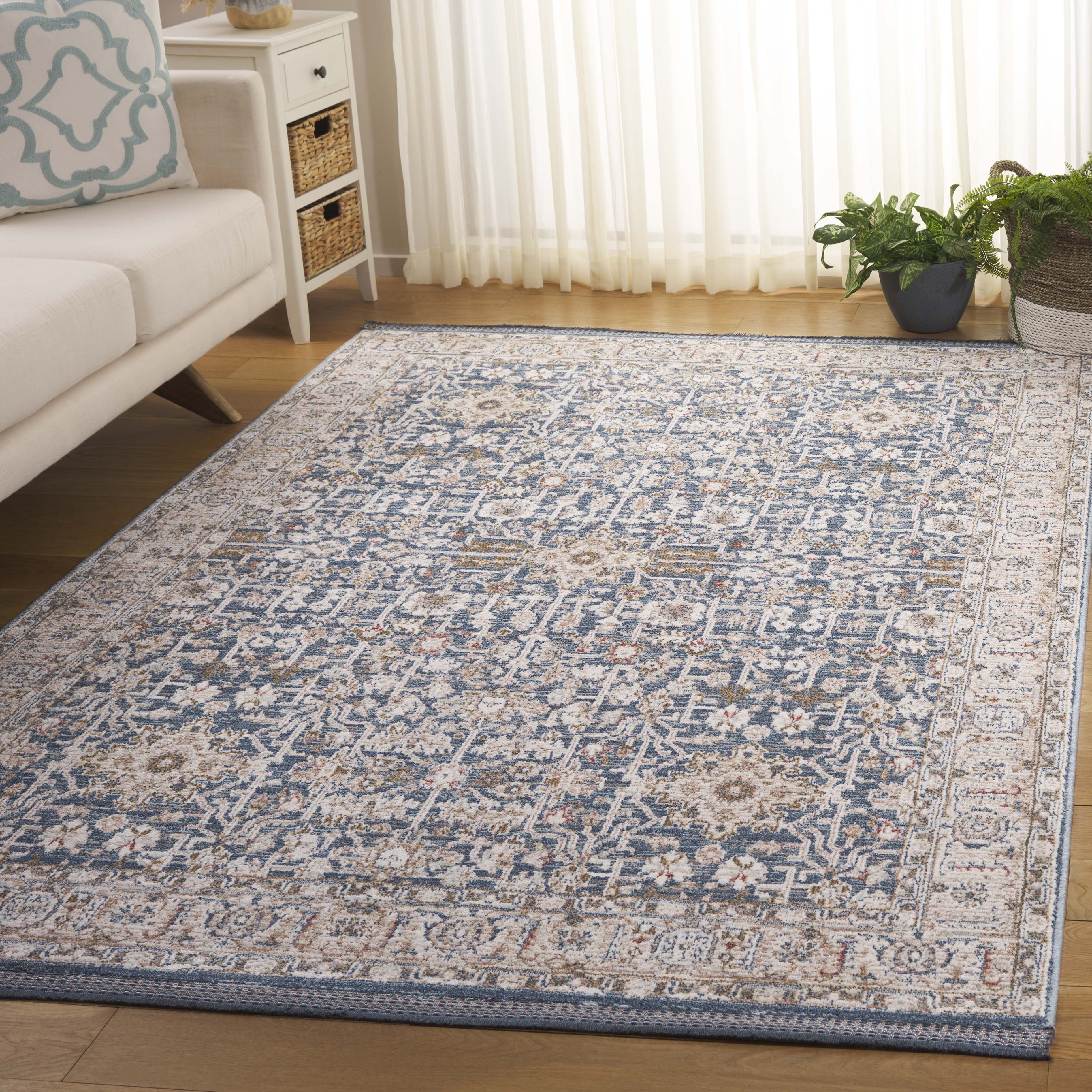 SAFAVIEH Vivaldi Roberta Abstract Area Rug, Light Blue/Ivory, 8' x 10'