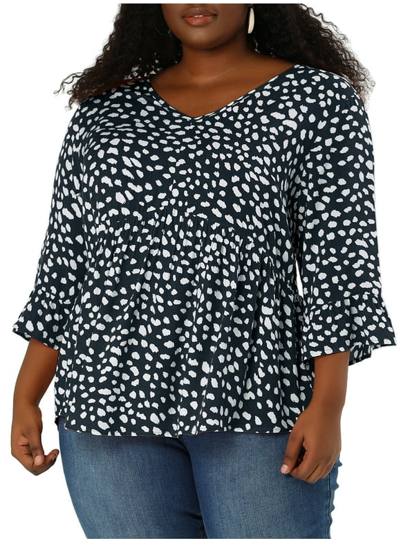 Plus Size Palmer Ranch Fleece V-Neck Top