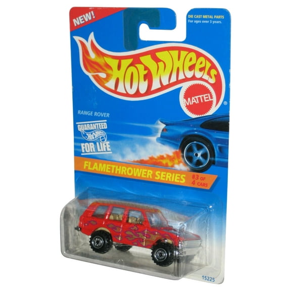 Hot Wheels Flamethrower Series (1995) Red Range Rover Truck #386