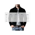 thumbnail image 4 of Zynoxe Mens Corduroy Jacket with Chest Pockets Classic Stand Collar Zip‑Up Jacket Warm Long Sleeve Casual Jackets Retro Solid Color Workwear Jacket for Men Black XL, 4 of 10