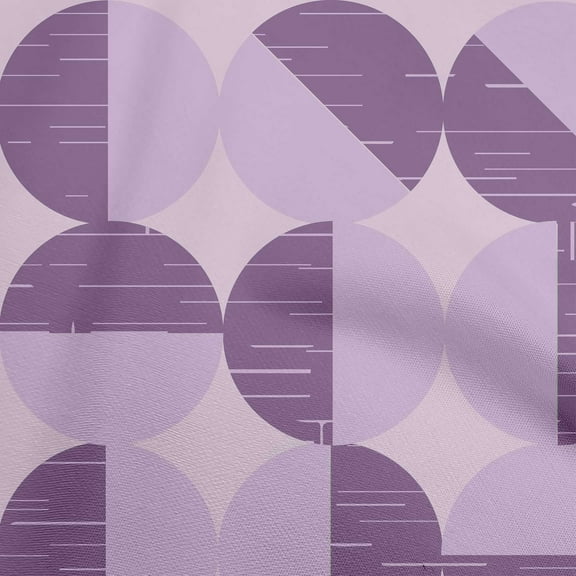 oneOone Polyester Spandex Purple Fabric Geometric Abstract Polka Diy Clothing Quilting Fabric Print Fabric By Yard 56 Inch Wide