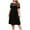 Black#mother of the bride dresses for women, variant on Feancey Women's Plus Size Semi Formal Dresses Lace Short Sleeve Wedding Guest Dresses Pleated Casual Midi Dress Summer Flowy A-Line Dresses Sales Today