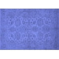 thumbnail image 1 of Ahgly Company Machine Washable Indoor Rectangle Oriental Blue Traditional Area Rugs, 8' x 12', 1 of 4