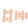 thumbnail image 1 of 40pc Gel de Silicona Del Del Pie Del Dolor Tubo de La Manga Del Del Pie Abierto Cojín de Maíz Cap S Yuyangstore Protectores de silicona para los dedos del pie, 1 of 6